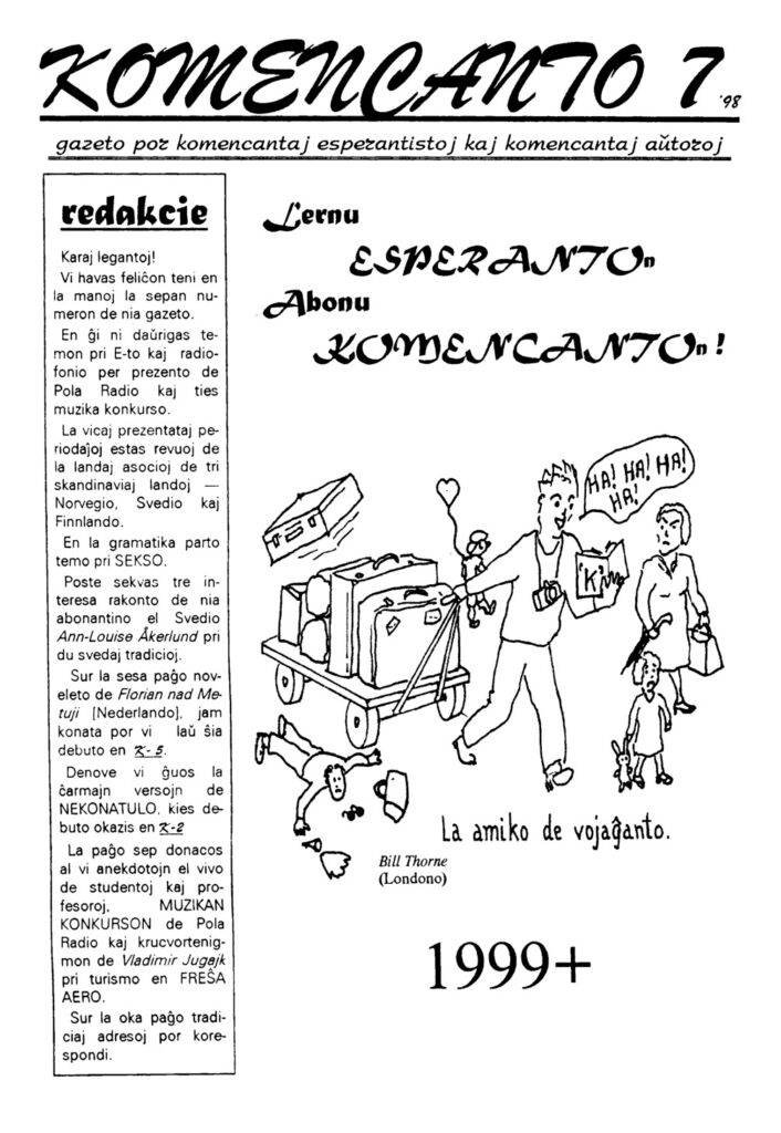 thumbnail of Komencanto 1998 № 7