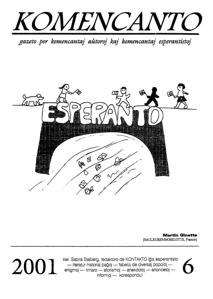 thumbnail of Komencanto 2001 № 6